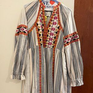 Antropologie by Anthropologie White embroidered Mini Dress.